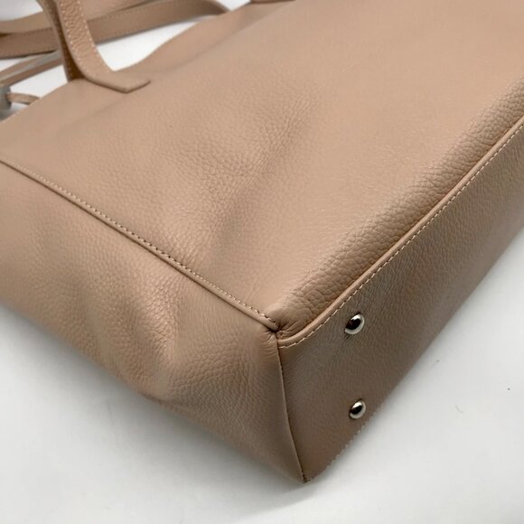 M.I.L.A Beige Large Tassel Tote Bag - Picture 9 of 10